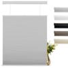 BERISSA Top Down Bottom Up Cordless Cellular Shades Pull Down Blackout Room Darkening Window Shades Honeycomb Blinds for Windows and Skylights,Gray,68" W x 36" H view 1