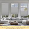 BERISSA Top Down Bottom Up Cordless Cellular Shades Pull Down Blackout Room Darkening Window Shades Honeycomb Blinds for Windows and Skylights,Gray,68" W x 36" H view 2