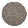 Super Area Rugs Gray Woven Braided Rug Rustic Living Indoor/Outdoor Braided Rug - Soft & Reversible Round 7' x 7' view 1