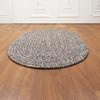 Super Area Rugs Gray Woven Braided Rug Rustic Living Indoor/Outdoor Braided Rug - Soft & Reversible Round 7' x 7' view 2