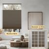 BERISSA Top Down Bottom Up Cordless Cellular Shades Pull Down Blackout Room Darkening Window Shades Honeycomb Blinds for Windows and Skylights,Brown,16" W x 64" H view 3