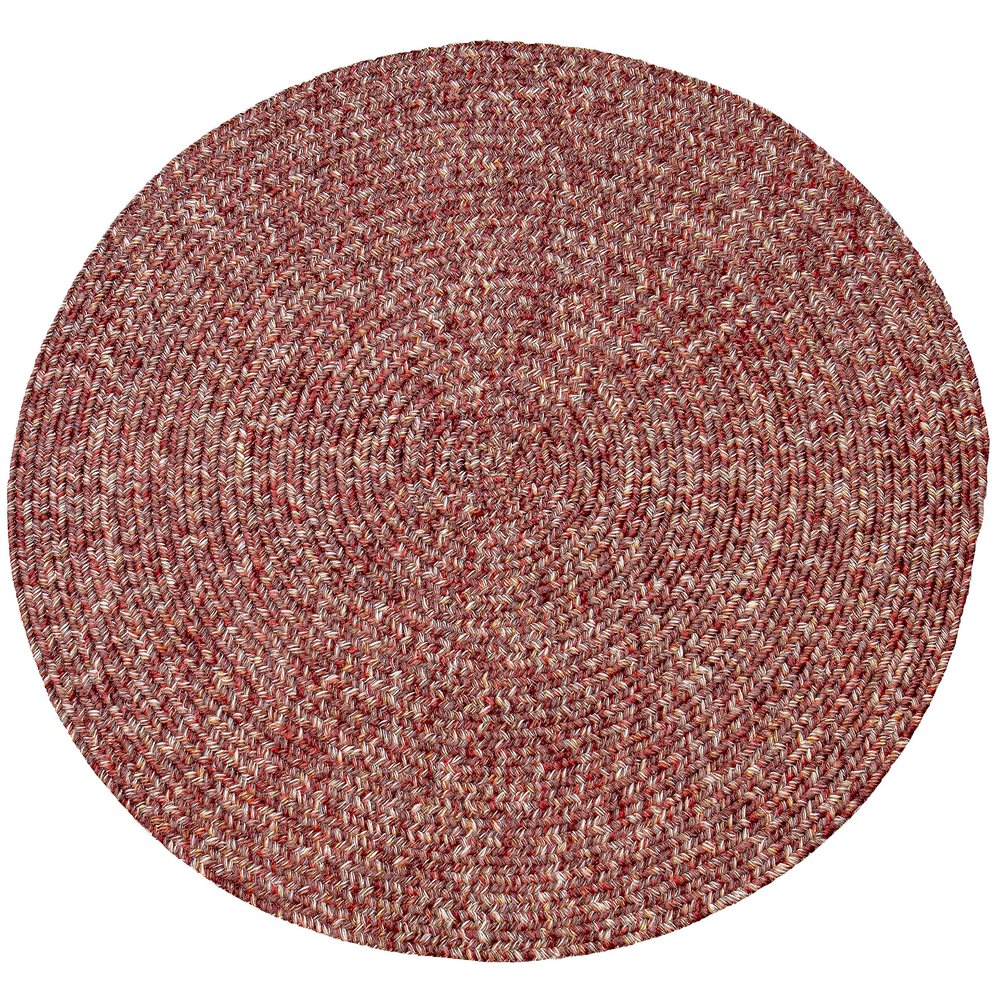 Super Area Rugs Braided Rug Rustic Living Indoor/Outdoor Braided Rug - Soft & Reversible Round 9' x 9'