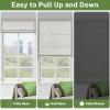 MiLin Cordless Roman Shades for Windows - Blackout Roman Shades, Waterproof Fabric Blinds Privacy Window Treatments Thermal Insulated for Home (Blackout - Beige, 61 1/2" W x 64" H) view 4