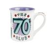 Enesco Our Name is Mud 70th Birthday Club Membership Gift Coffee Mug, 16 Ounce, Multicolor view 1