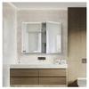 ZJSMP Bathroom Mirror, 30x26 Inch Double Door Mirror Medicine Cabinet Surface Mount or Recess Aluminum Bathroom Cabinet view 3