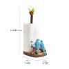 Hhaoran-9863 Paper Towel Holder Kitchen Roll Holder Standing Creative Free standing Kitchen Paper Towel Holder for Kitchen Standing Tissue Holder 14.5 * 19 * 36.5cm for Bathroom Kitchen Countertop view 2