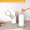 Paper Towel Holder Countertop, Stainless Steel, Weighted Base, Paper Towel Stand Holder for Kitchen Bathroom Farmhouse Essentials Decor Accessories, Silver view 2