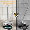 Paper Towel Holder Countertop, Stainless Steel, Weighted Base, Paper Towel Stand Holder for Kitchen Bathroom Farmhouse Essentials Decor Accessories, Silver view 3