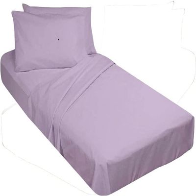100% Cotton RV Sheets Set 4 PC - 400 TC - Soft and Smooth Bed Sheets for Campers, RV's & Travel Trailers Easy Fit Mattress up to 10 Inch Deep Pockets - Lavender Solid - (72X80) CAMPER King Size