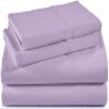 100% Cotton RV Sheets Set 4 PC - 400 TC - Soft and Smooth Bed Sheets for Campers, RV's & Travel Trailers Easy Fit Mattress up to 10 Inch Deep Pockets - Lavender Solid - (72X80) CAMPER King Size view 3
