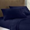100% Cotton RV Sheets Set 4 PC - 400 TC - Soft and Smooth Bed Sheets for Campers, RV's & Travel Trailers Easy Fit Mattress up to 10 Inch Deep Pockets - Navy Blue Stripe - (72X80) CAMPER King Size view 2