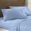 100% Cotton RV Sheets Set 4 PC - 400 TC - Soft and Smooth Bed Sheets for Campers, RV's & Travel Trailers Easy Fit Mattress up to 10 Inch Deep Pockets - Light Blue Stripe - (28X75) Bunk Size view 2
