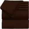 100% Cotton RV Sheets Set 4 PC - 400 TC - Soft and Smooth Bed Sheets for Campers, RV's & Travel Trailers Easy Fit Mattress up to 10 Inch Deep Pockets - Chocolate Solid - (42X80) Bunk Size view 2