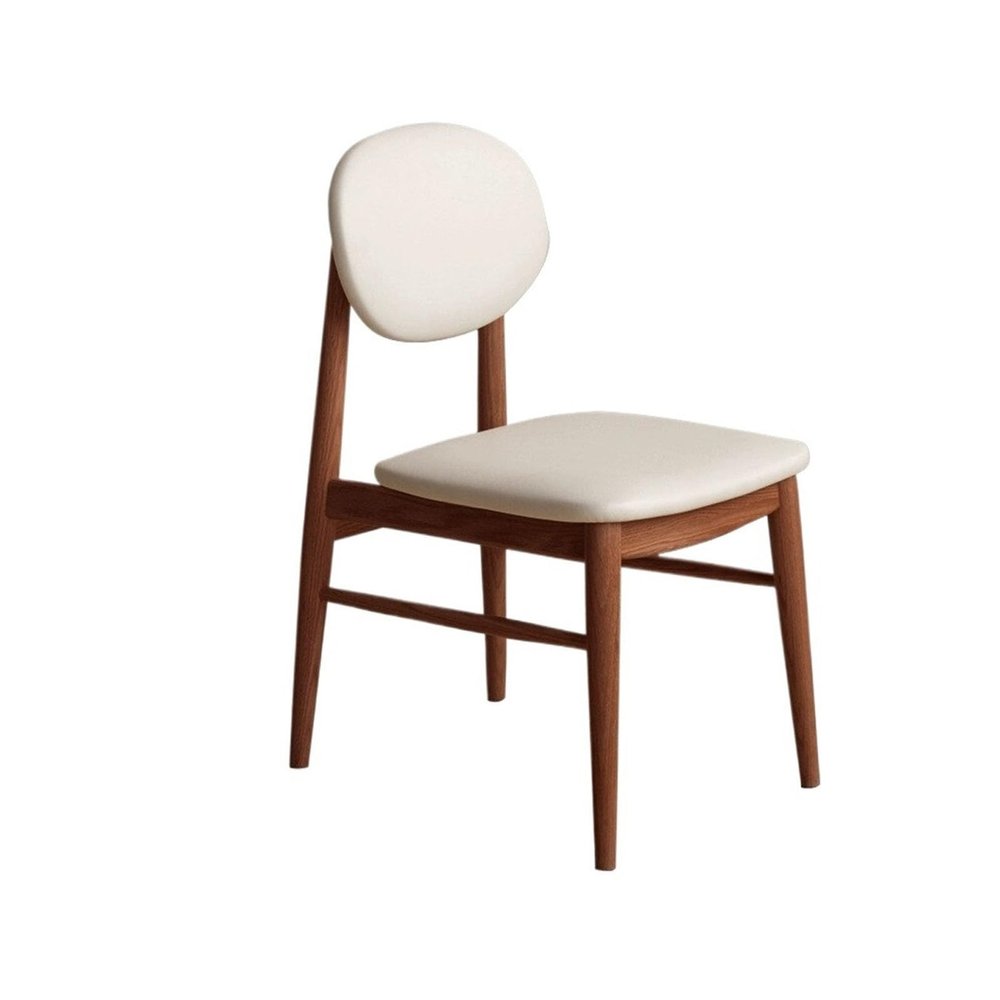 YXIANG56Q Dining Chairs Side Chair Mid Century Modern Upholstered Dining Chair with Wood Legs for Kitchen, Living,Dining Room Kitchen Chair(Brown), yuqing2022