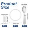 2pcs Stainless Steel Spoons & 2pcs Gaskets & 2pcs Elastic Columns Compatible with Thermos Funtainer 10OZ Food Jars, Small Foldable Spoons Replacement Accessories Dishwasher Safe view 2