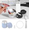 2pcs Stainless Steel Spoons & 2pcs Gaskets & 2pcs Elastic Columns Compatible with Thermos Funtainer 10OZ Food Jars, Small Foldable Spoons Replacement Accessories Dishwasher Safe view 3