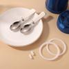 2pcs Stainless Steel Spoons & 2pcs Gaskets & 2pcs Elastic Columns Compatible with Thermos Funtainer 10OZ Food Jars, Small Foldable Spoons Replacement Accessories Dishwasher Safe view 4