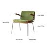 YXIANG56Q Dining Chairs Mid Century Dining Chairs with Wooden Handrail, Velvet Upholstered Armchair, Modern Kitchen Chairs for Bedroom Living Room Dining Room Kitchen Chair(Black), yuqing2022 view 2