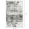 10x14 Area Rugs Washable Rug: Modern Abstract Living Room Rug Soft Anti-Skid Thin Carpet Indoor Floor Non-Shedding Carpets for Bedroom Dining Room Farmhouse Nursery Home Office Black Grey view 2