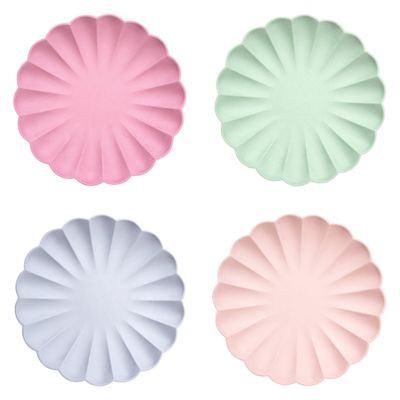 Meri Meri Compostable Party Plates, Eco Friendly Plates for Parties and Occasions, 48 Count, Single Use, Compostable/Disposable