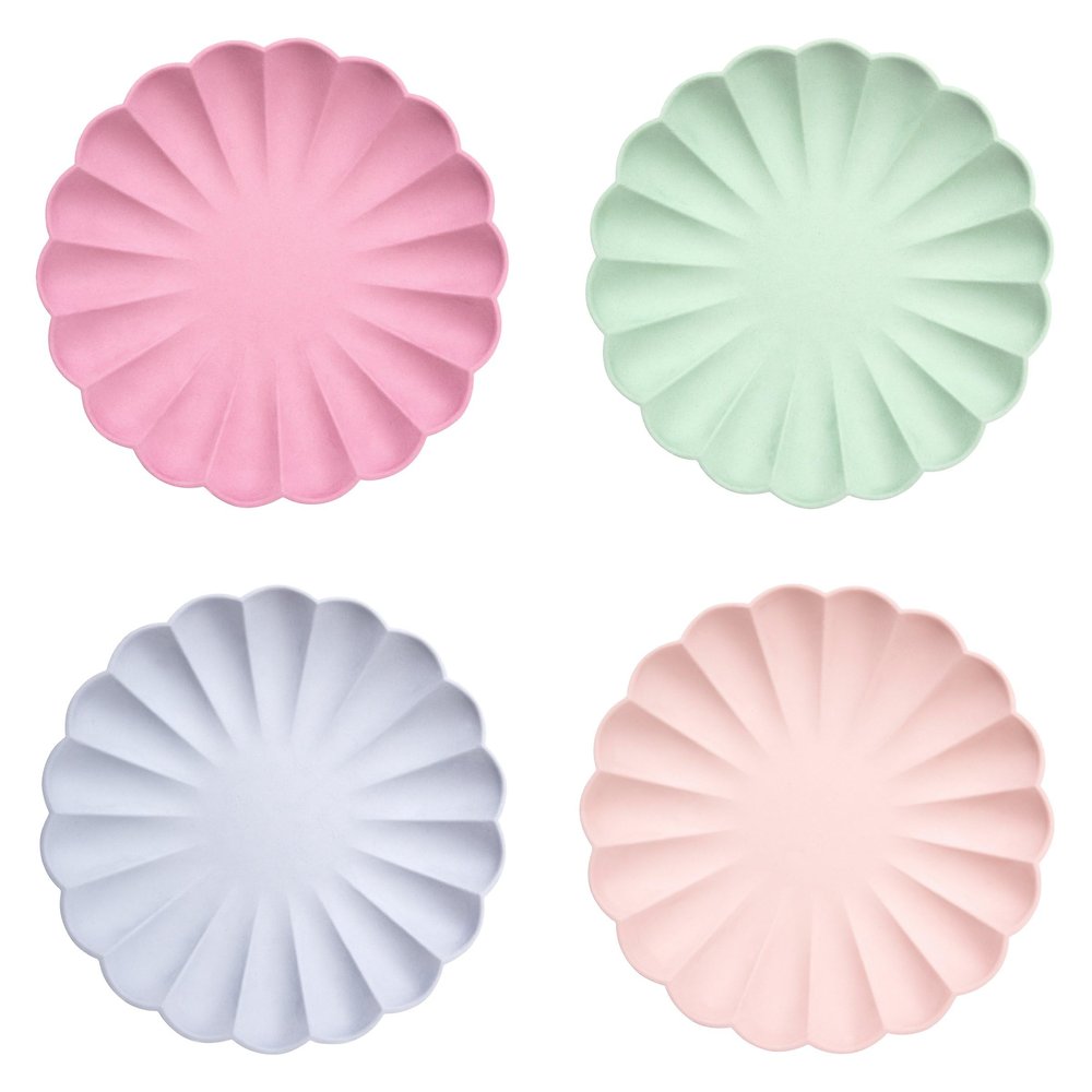 Meri Meri Compostable Party Plates, Eco Friendly Plates for Parties and Occasions, 48 Count, Single Use, Compostable/Disposable