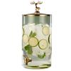 CAKERS Beverage Dispenser|Large Capacity Drink Dispenser With Glass Lid And Leak Proof Spigot|Wide Mouth Easy Filling|Juice Dispenser For Parties Daily Use,5L+ABS Spigot,No Stand, WEA596 view 1