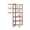 Natural Bamboo Display Cabinet Display Cabinet With Acrylic Cabinet Door Modern Minimalist Flip Door Cabinet Doorsealed Dustproof Easy To Clean Curio Cabinet Glass Display Shelf(Brown,5F-69x34x172.5cm view 2