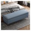 SABALON Foot Stools Ottoman Storage Benches - Entryway Benches, Bedroom End Benches, Bedroom Foot Benches, Upholstered Benches Stepping Stool End of Bed Stool(08) view 1