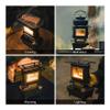 Thous Winds Camping Oil Lantern, Fuel Lamp for Outdoor Lighting Portable Stove for Cooking Warming, Black view 3