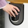 thalo Trash/Garbage Can Indoor/Outdoor Trash Can Large Business Trash Can with Gold Lid Stylish Metal Trash Can Removable Inner Bucket Waste Container(A) view 4