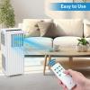Acekool 8000Btus Portable Air Conditioner, 3 in 1 Portable AC Unit cools up to 350 Sq. Ft, Multi-function Mode, Dehumidifier, Fan Mode, Room Air Conditioner with Remote Control, Whitw view 3