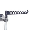 SENBAILU Folding Hanger Multifunctional Retractable Clothes Rack, Three-Layer Double-Rod Coat Rack, Detachable Floor, Standing Clothes Drying Rack Foldable Coat Hanger view 3