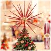 Red Christmas Tree Topper 13.7 Inch - No DIY Red Starburst Tree Topper, Exploding Star Christmas Tree Decorations view 2