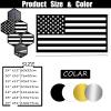 Idadey American Flag Wall Art Metal, Usa Flag Wall Decor Outdoor, Minimalist Wall Art, Independence Day, American Decor Living Room, Patriotic Gift (White1, 59L x 31W) view 4