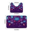 CSGJMYGS Bathroom Rugs Sets 2 Piece Soft Absorbent Microfiber Bath Rugs and U-Shaped Contour Toilet Rug Non-Slip Bath Carpet Amethyst background Bath Mats for Bathroom Bathtub Mat view 2