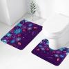 CSGJMYGS Bathroom Rugs Sets 2 Piece Soft Absorbent Microfiber Bath Rugs and U-Shaped Contour Toilet Rug Non-Slip Bath Carpet Amethyst background Bath Mats for Bathroom Bathtub Mat view 3