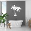 Large Metal Palm Tree Wall Art,Banana Plants Decor,Metal Palm Tree Wall Decor for Bedroom(26" x 24"/67x60cm, Gold) view 3