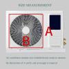 Mini Split Air Conditioner Deflector for Outside Units, Anti-direct Blow Air Conditioner Deflector Wind Baffle Air Vent Louver Cover, Heat Pump Unit Cover AC Condenser Compressor Protection Fence view 3
