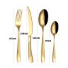 72 piece gold silverware set for 18, 18/8 stainless steel cutlery set, fork spoon knife set, hammered handle flatware set for family dinning gathering corporate, dishwasher safe view 2
