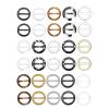 30 PCS Shirt Ties Clips for Women, Circle Hooks,Scarf Ring,T Shirt Ties or Rings, Resin Scarves Buckle,Clothing Corner Knotted Ring Buckle, Suitable for Women and Girls(1.57 Inche) view 1