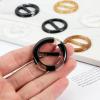 30 PCS Shirt Ties Clips for Women, Circle Hooks,Scarf Ring,T Shirt Ties or Rings, Resin Scarves Buckle,Clothing Corner Knotted Ring Buckle, Suitable for Women and Girls(1.57 Inche) view 3