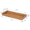 KOUBOO - La Jolla Rattan Perfume, Vanity & Bathroom Counter Top Tray, Honey-Brown view 4