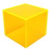 2" x 2" x 2" Acrylic Display Box  True 2-Inch Outer Dimensions  Mini Display Cube  Handmade  Premium Acrylic (Neon Yellow) view 1