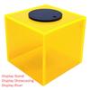 2" x 2" x 2" Acrylic Display Box  True 2-Inch Outer Dimensions  Mini Display Cube  Handmade  Premium Acrylic (Neon Yellow) view 3