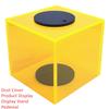 2" x 2" x 2" Acrylic Display Box  True 2-Inch Outer Dimensions  Mini Display Cube  Handmade  Premium Acrylic (Neon Yellow) view 4