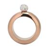 Stainless Steel Bracelet Jug Flask for Dance Party Travel, Bronze Hip Flask Gift (bright rose gold) view 1