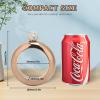 Stainless Steel Bracelet Jug Flask for Dance Party Travel, Bronze Hip Flask Gift (bright rose gold) view 2