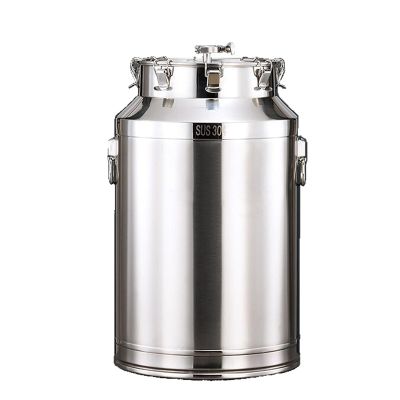 NJDQFA 40 * 64CM/76L,Fermenter with Carry Handle,Metal Barrel with Sealed Lid,Stainless Steel Liquid Storage Kitchen Container