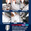 NJDQFA 40 * 64CM/76L,Fermenter with Carry Handle,Metal Barrel with Sealed Lid,Stainless Steel Liquid Storage Kitchen Container view 4