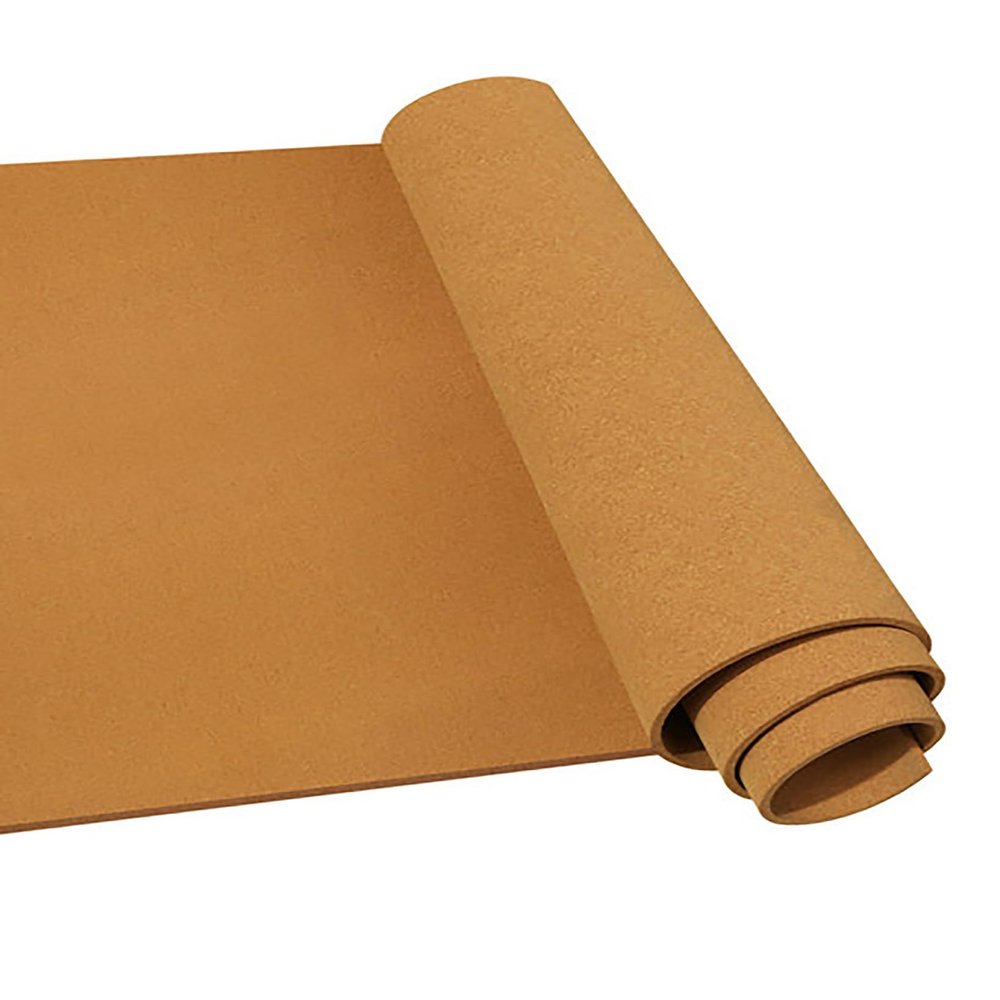 LYZLPHLL Cork Roll, Cork Board Rolls, Cork Sheet, Bulletin Board Sheet, Easy to Cut, 1/3" 1/4" Thick, for DIY Supplies Board Corner Wall Line, Brown(Thick 6mm,0.6mx1m(2ftx3.3ft))